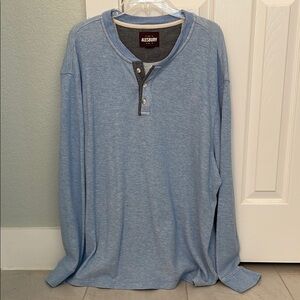 Men's Blue Henley Shirt